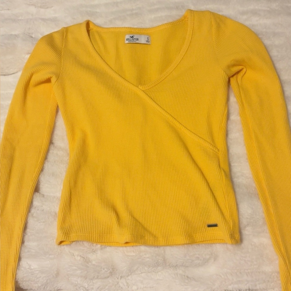 Hollister Sunny Yellow Long Sleeve Top
